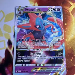 NM Deoxys Vstar SWSH268 Black Star Promo Card Pokemon - Image 1