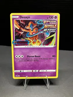 Deoxys SWSH170 Sword & Shield Black Star Promo Holo Pokemon Card LP Condition - Image 1