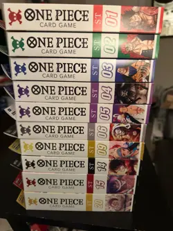 One Piece Card English Starter Decks Bundle ST 1,2,3,4,5,6,9,14,15,20 all Sealed - Image 1