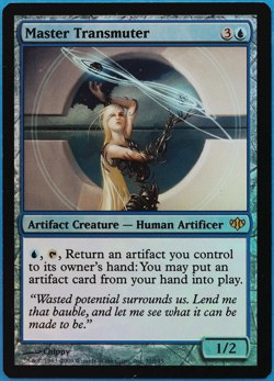 Master Transmuter FOIL Conflux NM Artifact Blue Rare CARD (507989) ABUGames - Image 1