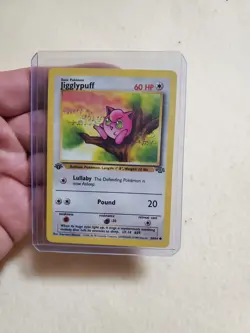 LP Pokemon TCG Jigglypuff 1st Edition Jungle Card 54/64 Regular Common - Image 1