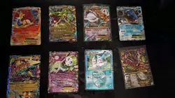 Pokemon 8 Card Lot- Damaged- EX Full Art Radiant Connection Black Star Promos - Image 1