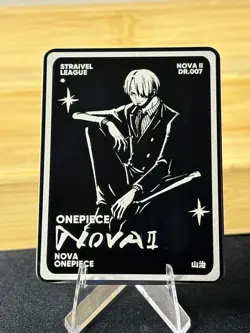 One Piece CCG Sanji Nova 2 DR.007 Straivel League Metal Card Art /99 Variant - Image 1