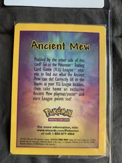 Ancient Mew SEALED Pokemon Unopened 2000 Movie Promo Holo Card - RARE Near Mint - Image 2