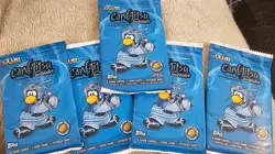 Topps Club Penguin Card Jitsu Water Booster Pack X5 Factory Sealed - Image 1