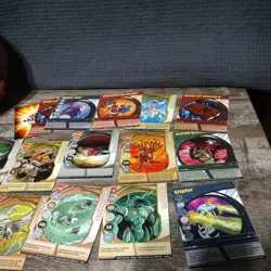 BAKUGAN BRAWLERS Rare Red Gold Metal Ball 8 Balls and Deck Cards Storage 2008 - Image 5