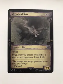 Mirkwood Bats Showcase Scroll MTG Magic the Gathering Card NM Near Mint LTR - Image 1