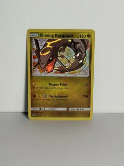 Pokemon TCG Shining Rayquaza Holo Rare Card Shining Legends 56/73 - Image 1