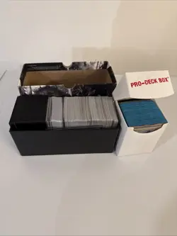Bulk MTG Cards, Various Colors, Lands, Commanders. About Half In Sleeves. - Image 1