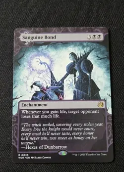 MTG - Sanguine Bond - Wilds of Eldraine Enchanting Tales - NM Rare #35 Non Foil - Image 1