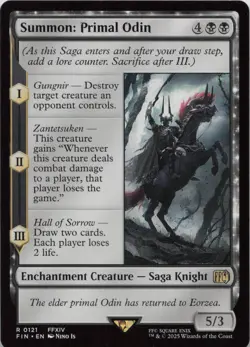 Summon: Primal Odin R FINAL FANTASY 121 - LP MTG - Image 1