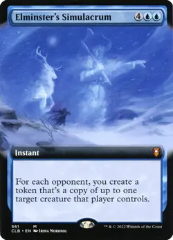 Elminster's Simulacrum 561 Extended Art Foil Mythic Baldur's Gate MTG Near Mint - Image 1