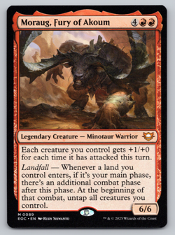 Moraug, Fury of Akoum - Commander: Edge of Eternities MTG - Image 1
