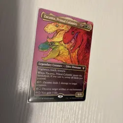 Mtg Zacama, Primal Calamity BORDERLESS - Commander Masters + Bonus Foils - Image 4