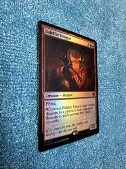 MTG Magic the Gathering Balefire Dragon 207 Commander Masters NM FOIL - Image 2