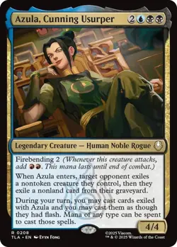 *foil AZULA CUNNING USURPER 0208 Avatar The Last Airbender MTG Magic - Image 1