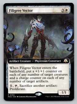 Filigree Vector Extended Art - Commander: March of Machine MTG - Image 1