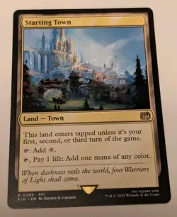 MTG Magic the Gathering: FINAL FANTASY: Starting Town #0289 Rare - Image 1