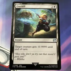 Overkill - Final Fantasy - NM - MTG Magic - Uncommon - Instant- NP - Image 1