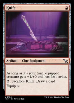 1x Knife - Foil NM Eng MTG - Murders Karlov Manor - Image 1