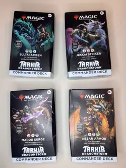 *NEW* Magic The Gathering: Tarkir Dragonstorm Commander Decks (Set of 4 Decks) - Image 1