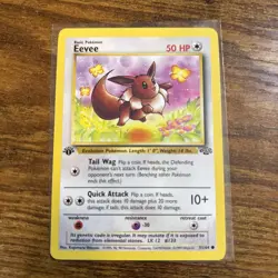 Pokemon TCG Eevee Jungle 1st Edition Card 51/64, Regular Common, NM - Image 1