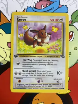 Pokemon TCG Eevee Jungle 51/64 Common 1st Edition NM/LP - Image 1