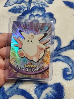 LP/NM RAINBOW Holo Foil #36 CLEFABLE Black Logo Pokemon Topps TV Animation - Image 1