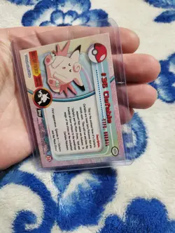 LP/NM RAINBOW Holo Foil #36 CLEFABLE Black Logo Pokemon Topps TV Animation - Image 3