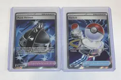 Full Art Trainer - Lot Of 2-Punk Helmet Illustration Pokemon Phantasmal Flames - Image 1