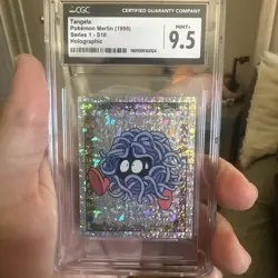 1998 Pokemon Tangela #S18 Holographic Merlin Series 1 - CGC 9.5 Mint+ - Image 1