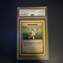 1999 POKEMON FOSSIL 1ST ED #61 RECYCLE PSA 10 - Image 1
