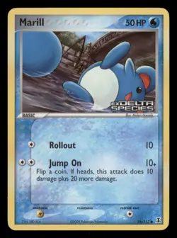 Lightly Played Marill 76/113 Reverse Holo Delta Species Common - Image 1