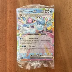 HOLIDAY STAMPED Pokemon TCG Glaceon EX 026/131 PROMO NM Prismatic Evolutions - Image 1