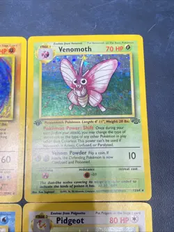 Vintage Pokemon Holo Lot - Machamp, Vaporeon, Pidgeot, Venomoth (WotC - Image 4