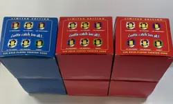 FACTORY SEALED Pokemon 23K Gold Plated LIMITED EDITION. Complete Set! Mint All 6 - Image 2