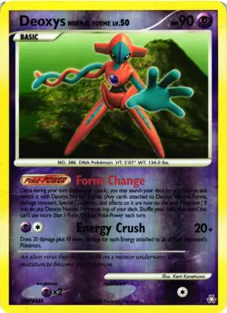 Pokemon TCG Deoxys Normal Forme Lv. 50 1/146 Legends Awakened Reverse Holo MP/HP - Image 1