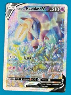 POKEMON TCG Galarian Rapidash V 168/198 Chilling Reign Alternate Art Holo MINT - Image 1