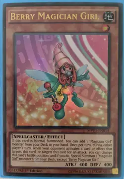 YuGiOh Berry Magician Girl Ultra Rare 1st Edition MVP1-EN014 - Image 1