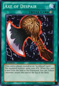 1x (EX) Axe of Despair - BP02-EN131 - Common - Unlimited Edition YuGiOh - Image 1