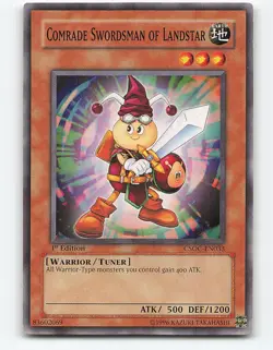 Comrade Swordsman of Landstar #CSOC-EN033 1st Edition Yugioh Card - Image 1