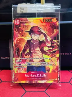 2X Sealed Promo One Piece CARD Treasure Booster Monkey.D.Luffy ST10-006 SR New - Image 1