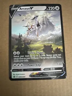 Arceus V SWSH204 SWSH: Sword & Shield Promo Cards Holo NM - Image 1