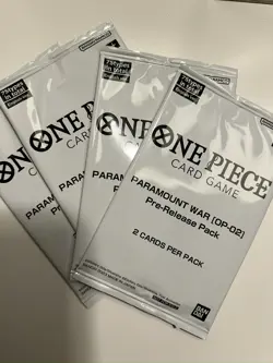 One Piece Card Game Paramount war OP-02 Pre-Release Packs English Version - Image 1