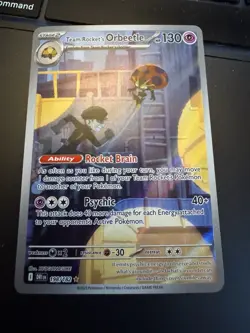 Pokemon TCG Team Rockets Orbeetle Destined Rivals 198/182 Illustration Rare Card - Image 1