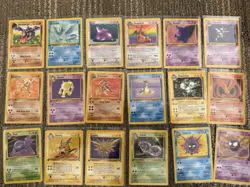 1999 Pokemon Fossil 1st Edition 16-62 Complete Non-Holo Card Set NM/LP - Image 1