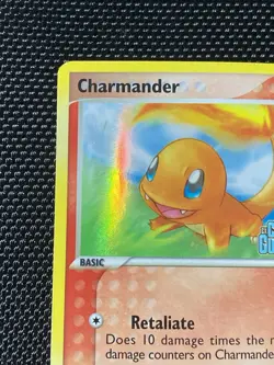 Charmander 48/100 Crystal Guardians Stamped Reverse Holo Pokemon Card LP/NM - Image 2