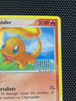Charmander 48/100 Crystal Guardians Stamped Reverse Holo Pokemon Card LP/NM - Image 3