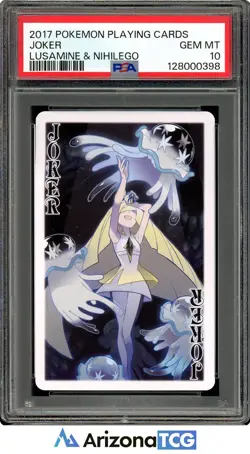 Pokemon 2017 Lusamine & Nihilego Joker 2017 Pokemon Playing Cards PSA 10 - Image 1