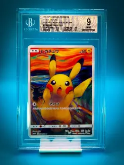 BGS 9 Pikachu Scream Munch Promo 288/SM-P Japanese Full Art Pokemon Card - Image 1